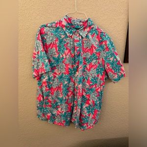 Vineyard, vines, Hawaiian button down